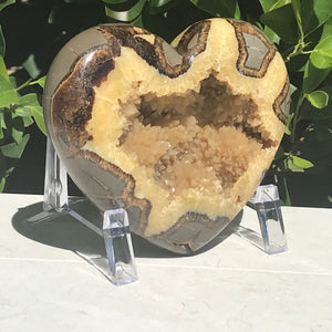 Crystal Filled Septarian Heart