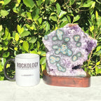 Green Eyed Agate /Amethyst Cluster