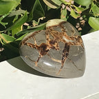 Hand Polished Septarian Heart