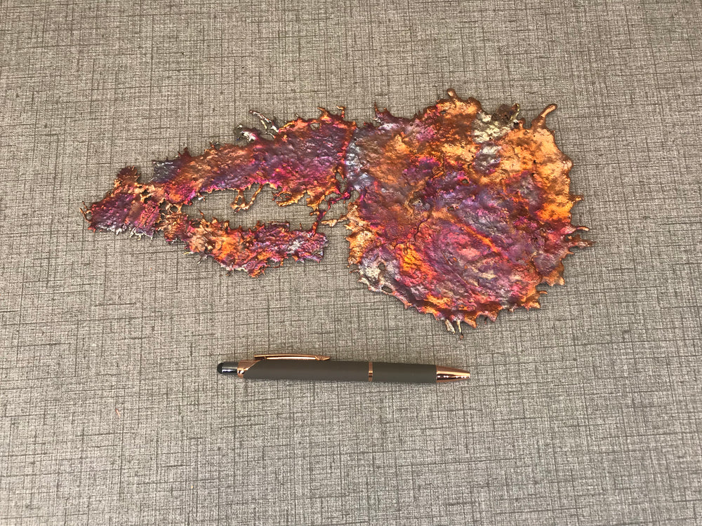 Exclusive Rainbow Copper Splash Wall Art
