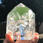 Rainbow Filled Crystal Point