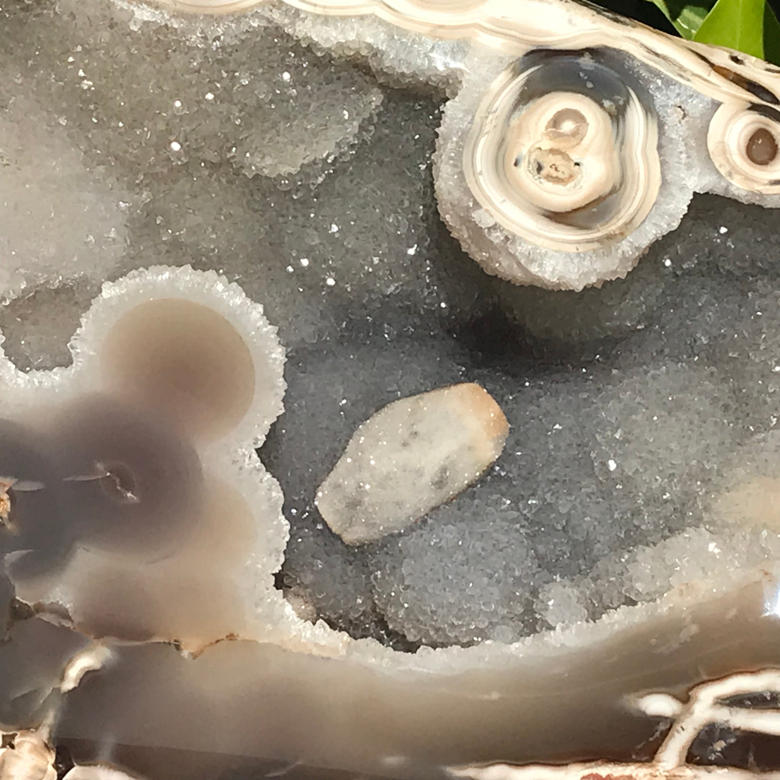 Quartz Crystal Covered Brazilian Agate