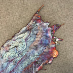 Icy Rainbow Copper Splash Abstract