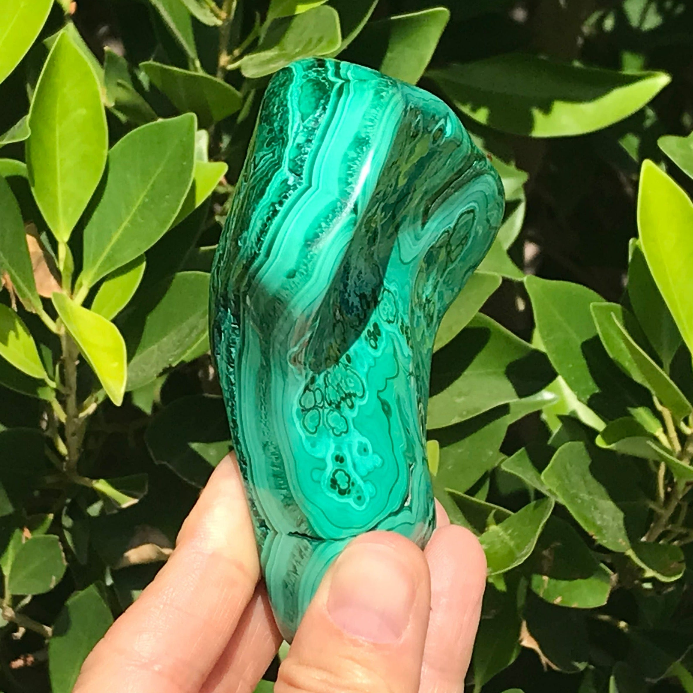 Single Eyed Malachite Nodule