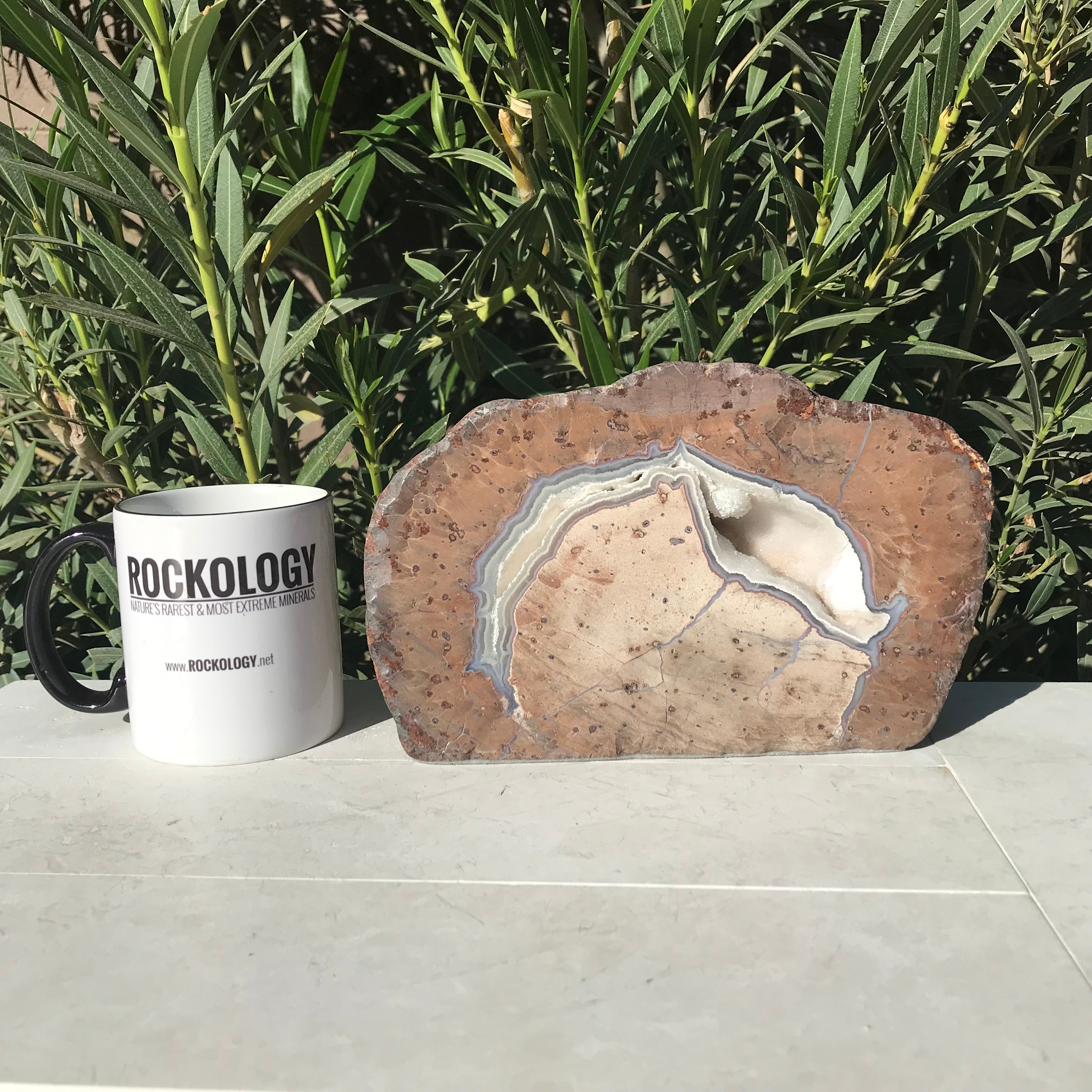 Lavender Banded Dugway Geode