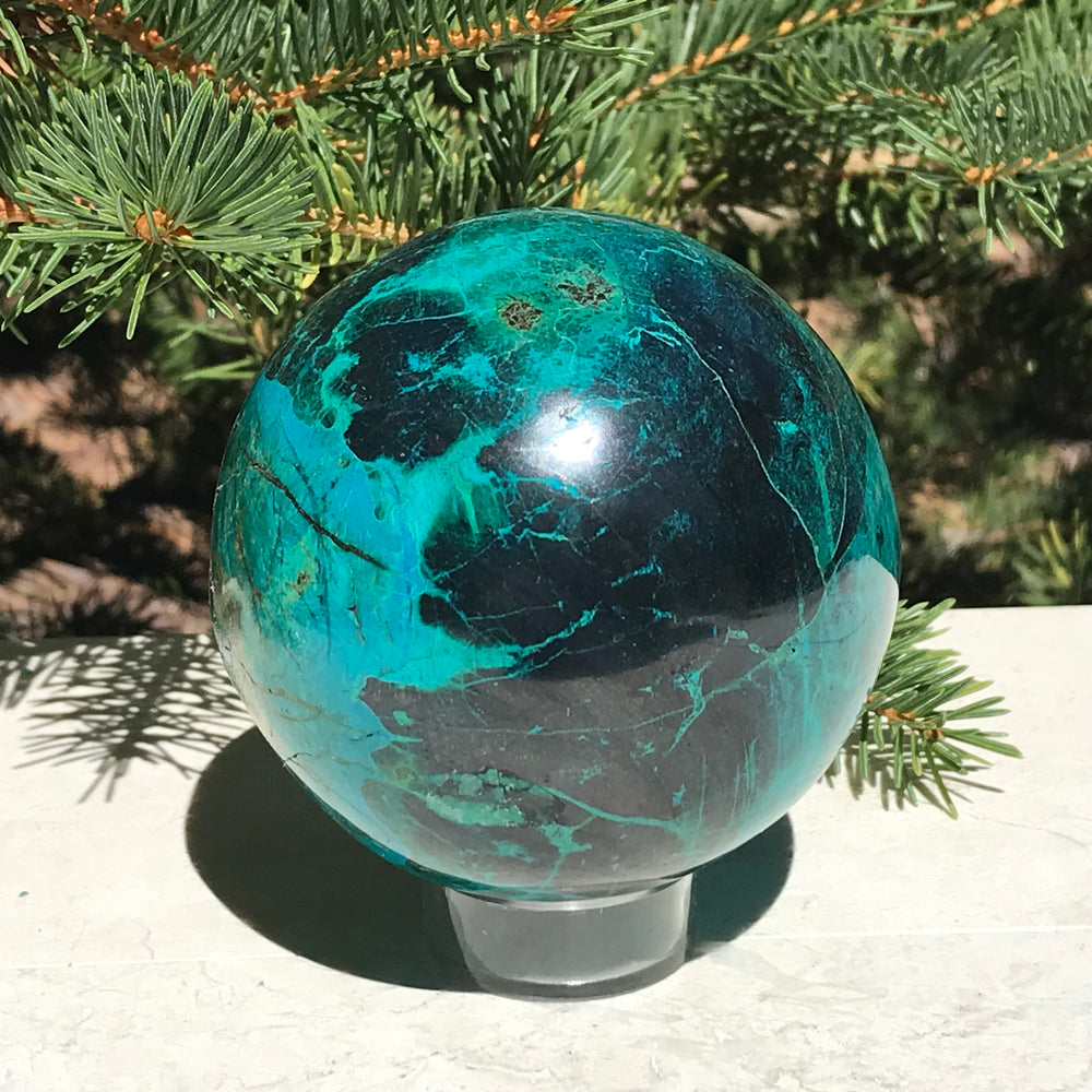 Malachite/Chrysocolla Sphere