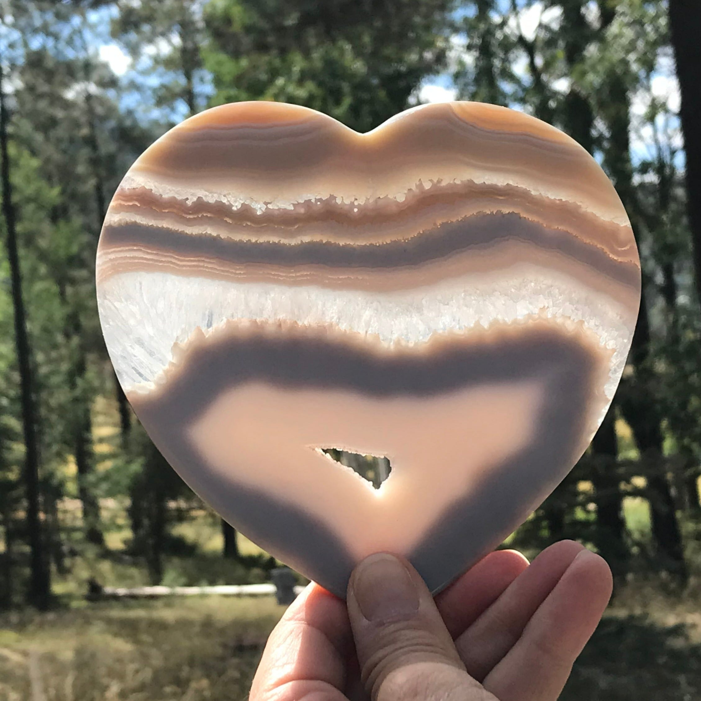 Waterline Agate Heart
