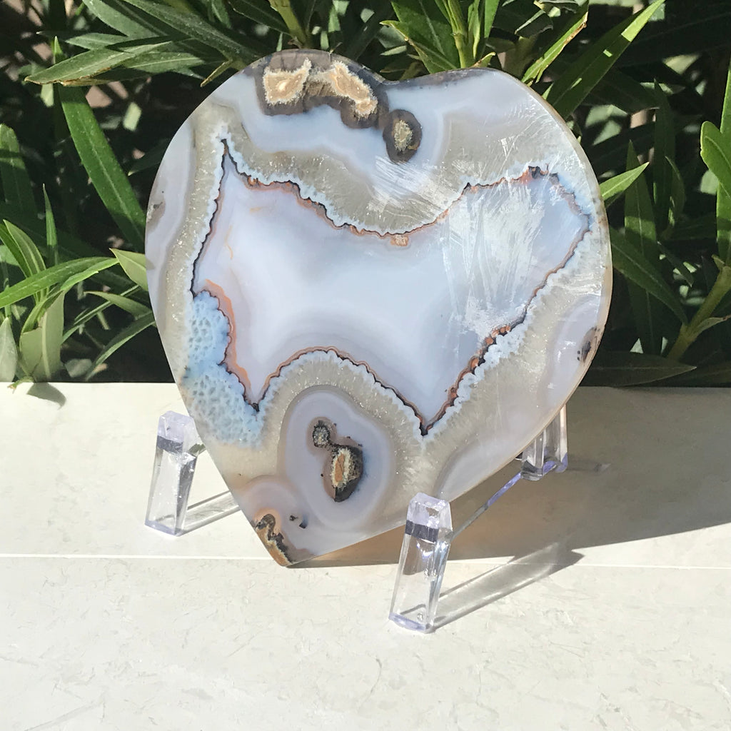 Naturally Alluring Agate Heart