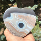 Single Eyed Agate Heart