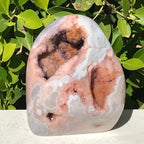 Polished Rose Amethyst Geode Nodule