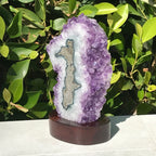 Crystal Rimmed Amethyst Cluster