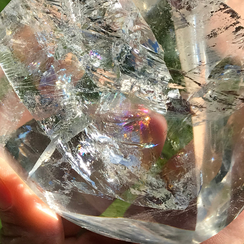Huge Rainbow Brazilian Crystal Flame