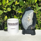 Dark Blue Agate/Quartz Flame