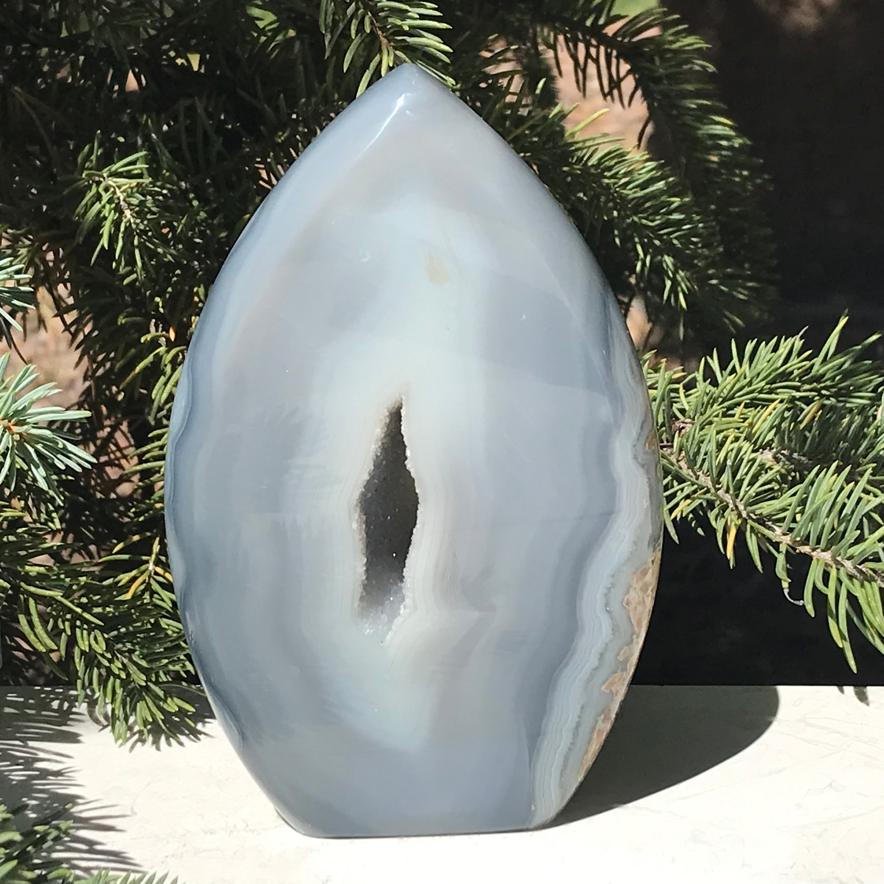 Blue Banded Agate Flame