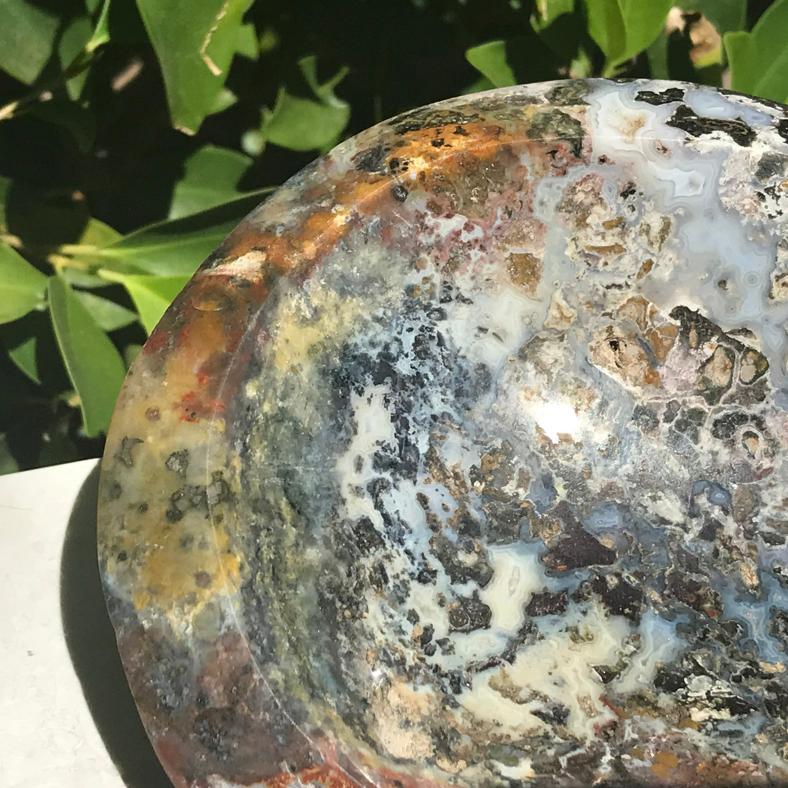 Prismatic Ocean Jasper Bowl