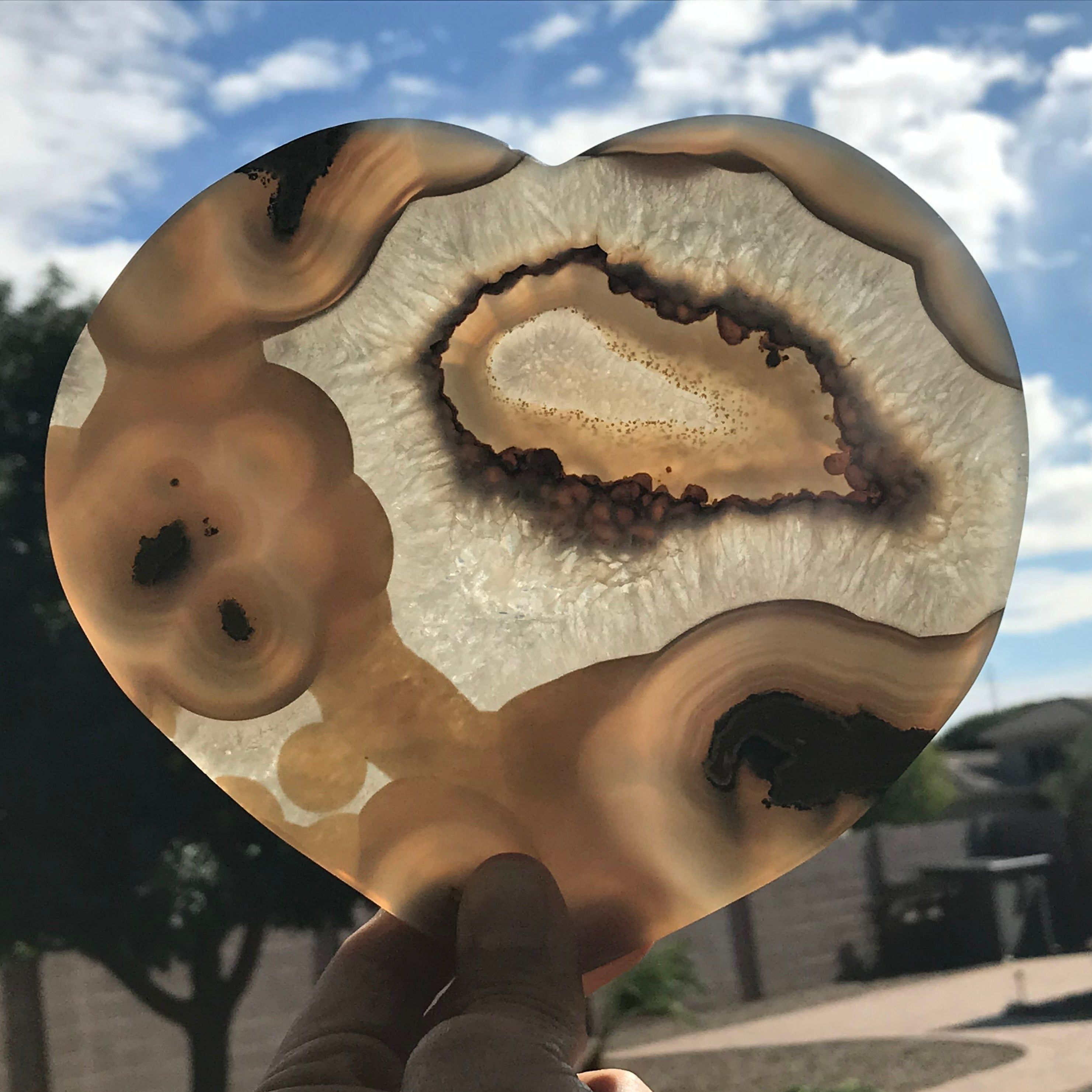 Exquisite Brazilian Agate Heart