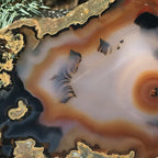 Orange Eyed Brazilian Agate Slice