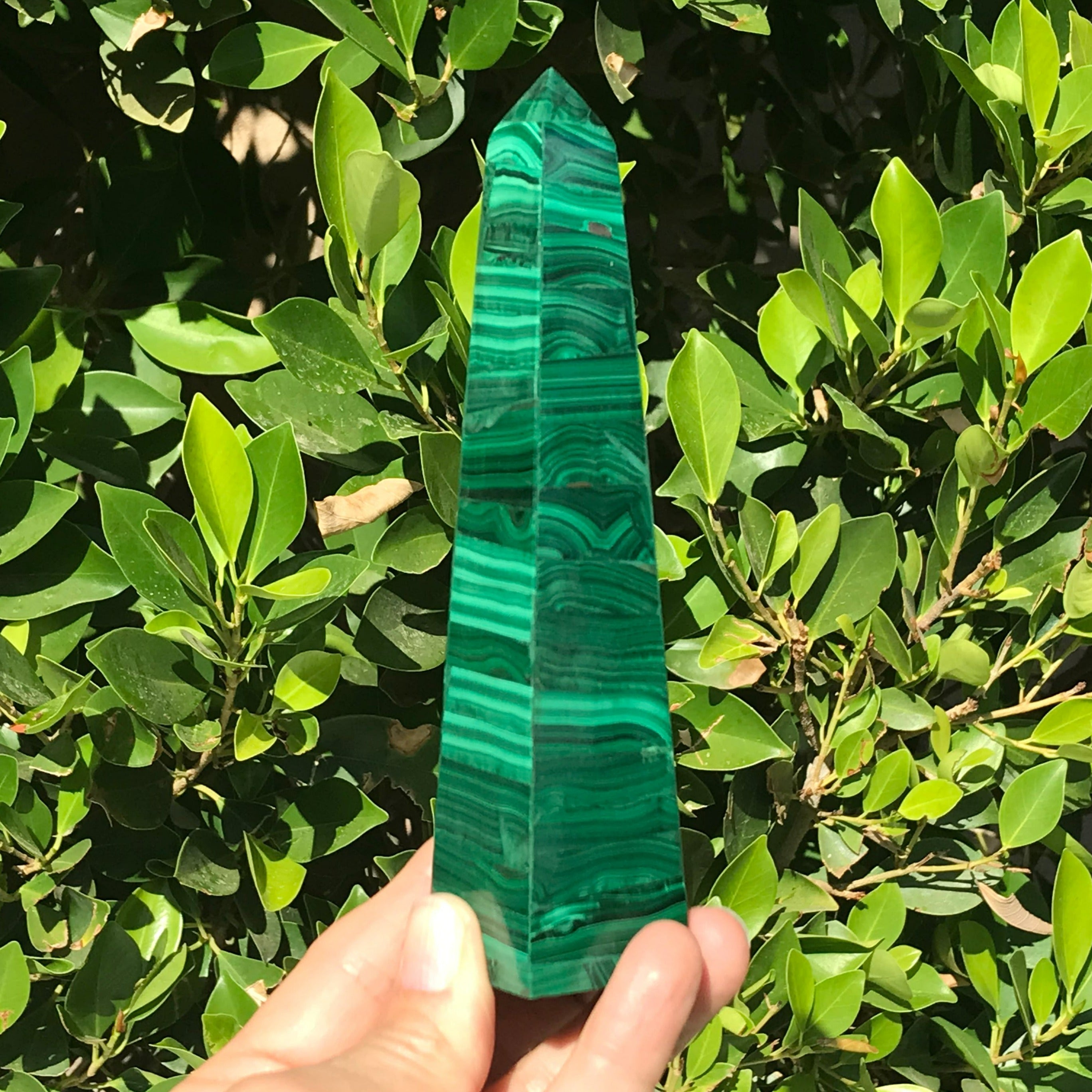 Striated Malachite Tower