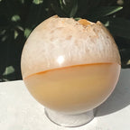 Amber Colored Agate Sphere