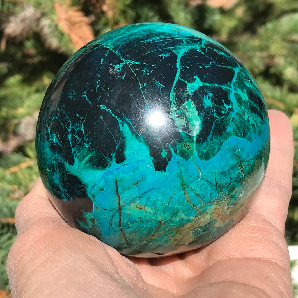Malachite/Chrysocolla Sphere