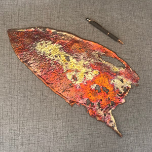 Flaming Rainbow Copper Splash Decor