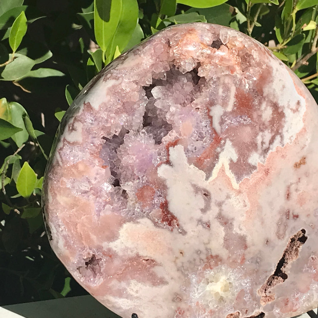 Teardrop Shaped Rose Amethyst Freeform