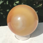 Amber Colored Agate Sphere