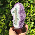 Crystal Rimmed Amethyst Cluster