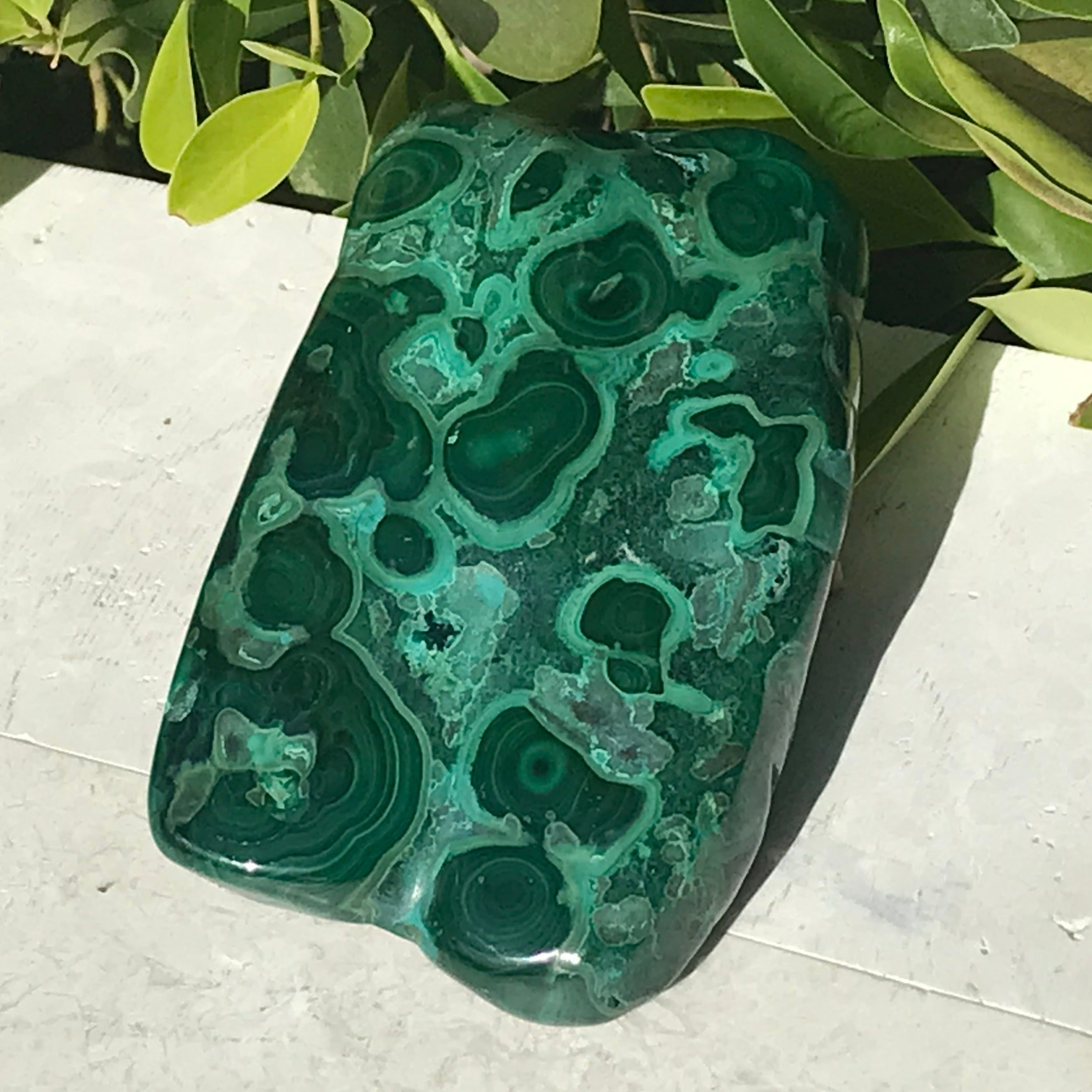 Complex Patterned Malachite/Chrysocolla Nodule
