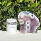 Agate Eyed and Amethyst Sculpture