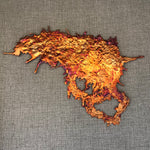 Fiery Rainbow Copper Splash Decor