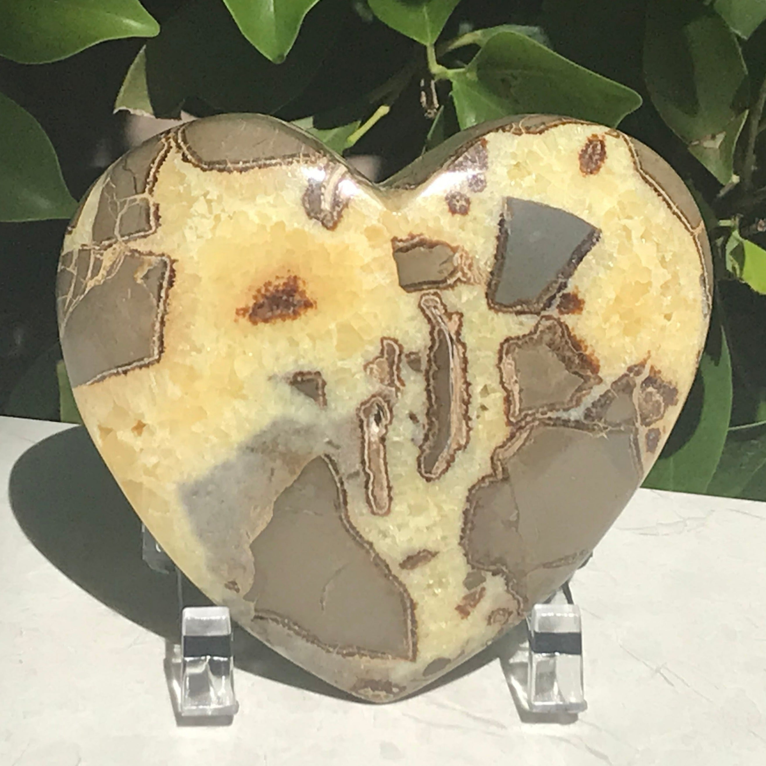 Double Sided Septarian Heart