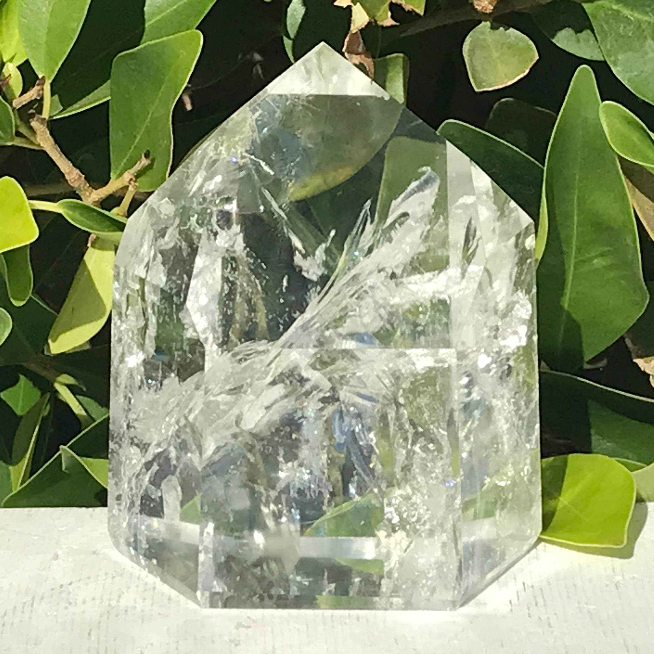 Rainbow Filled Crystal Point
