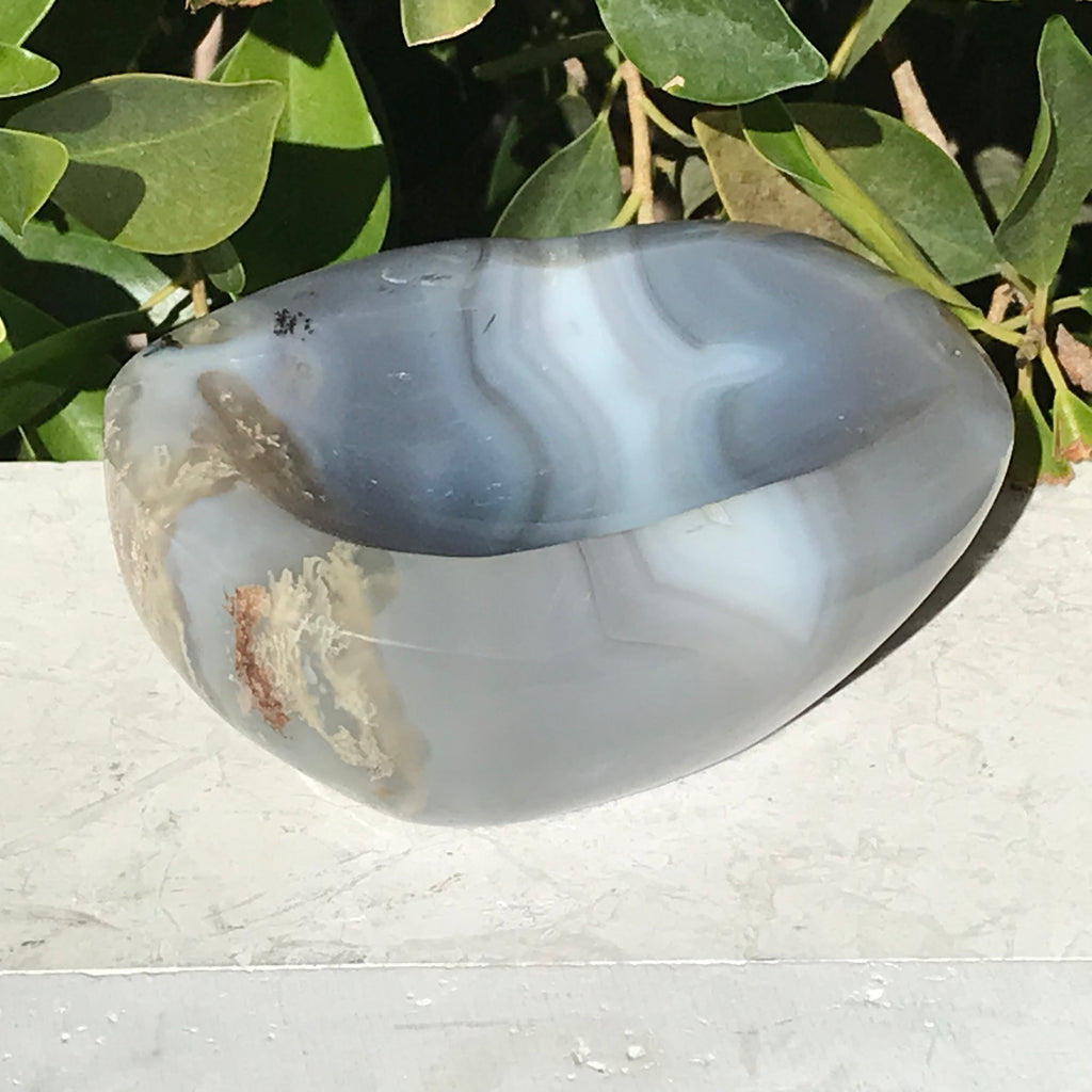 Hues of Blue Agate Bowl
