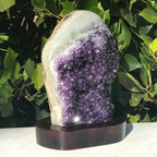 Amethyst Crystal Faced Freeform