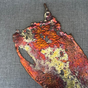 Flaming Rainbow Copper Splash Decor