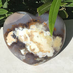 Glittering Brazilian Blue Agate Heart