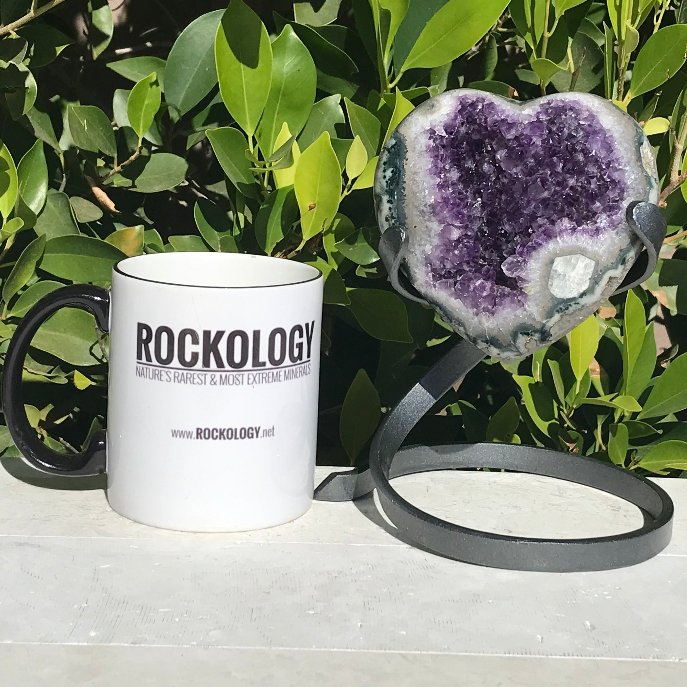 Calcite Inclusion Amethyst Heart