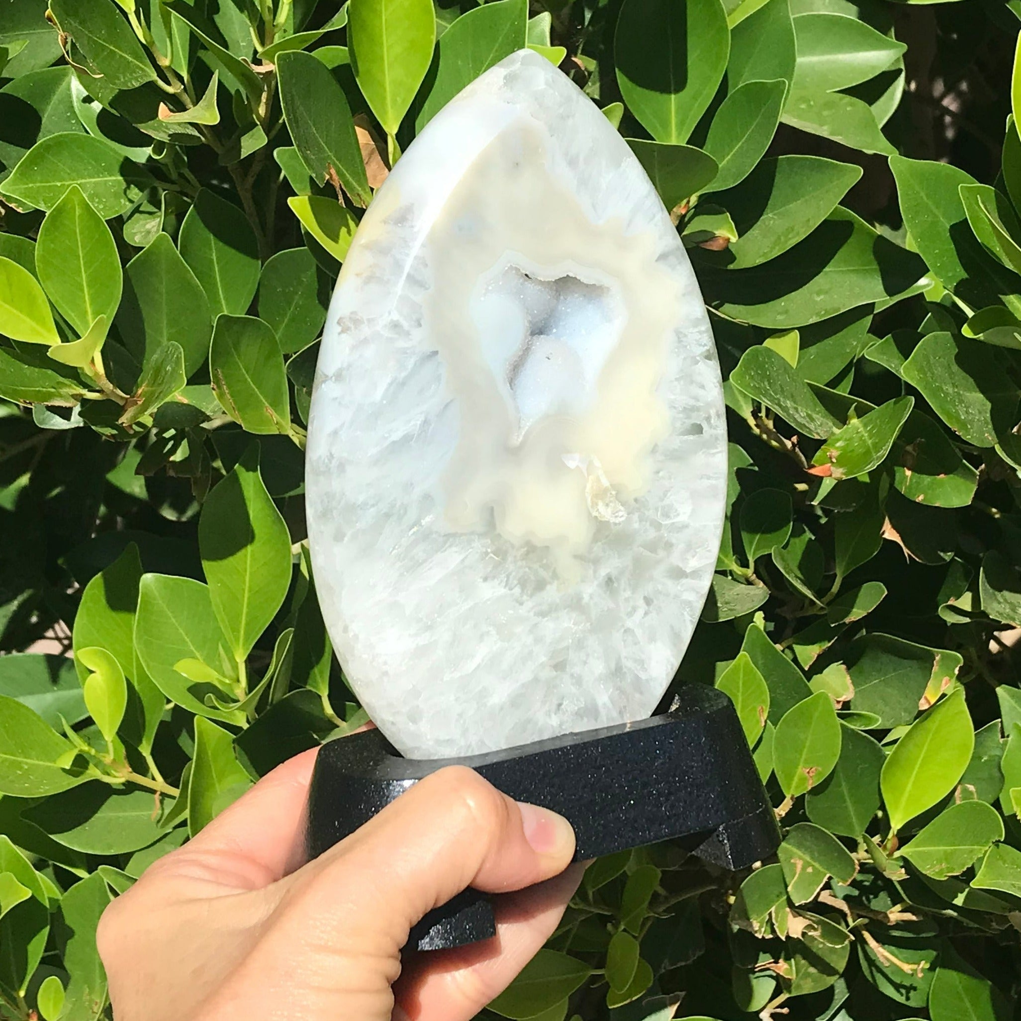Glistening Yellow Agate/Quartz Flame