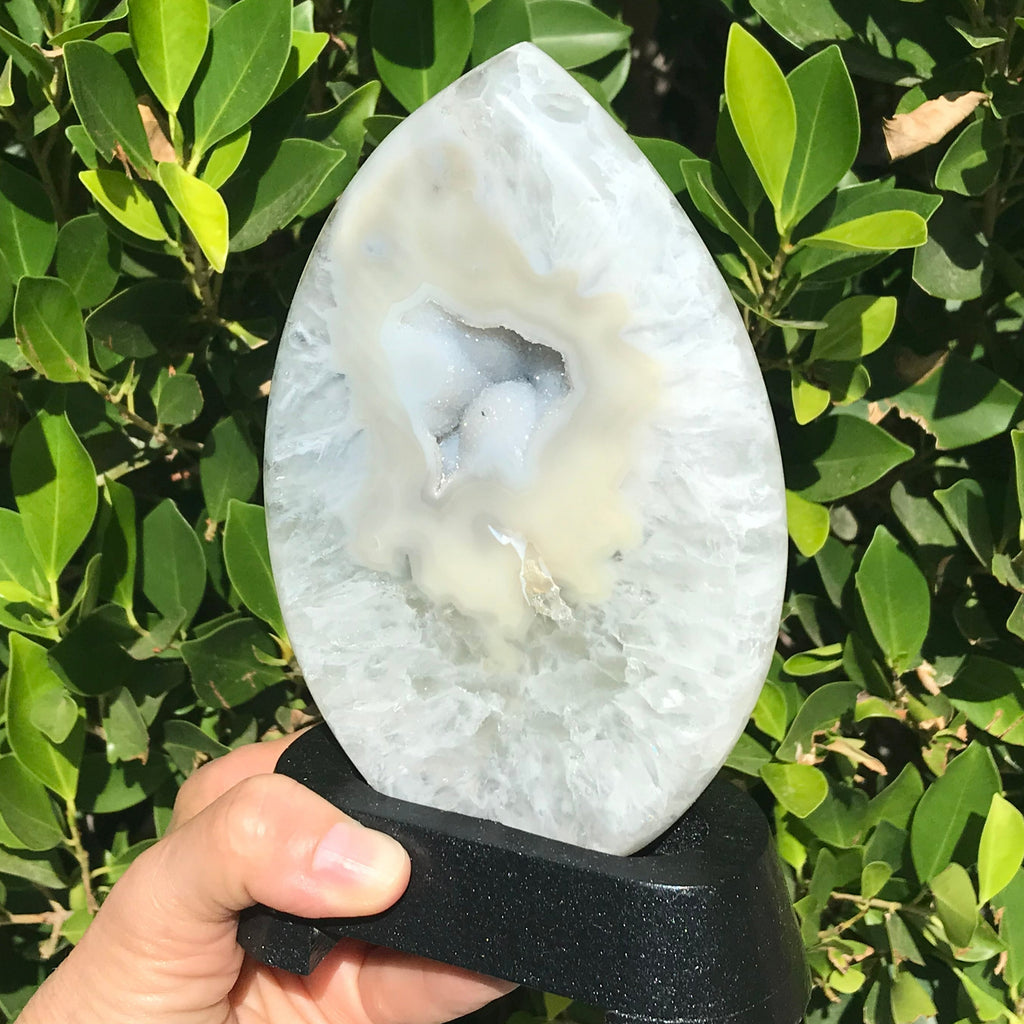 Glistening Yellow Agate/Quartz Flame