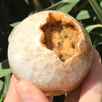 Amber Colored Agate Sphere