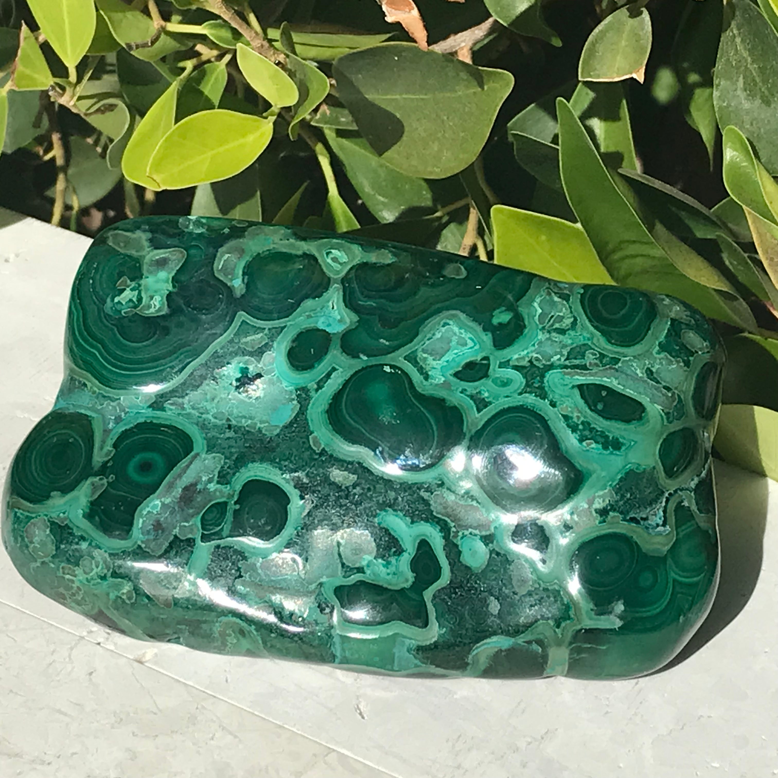 Complex Patterned Malachite/Chrysocolla Nodule