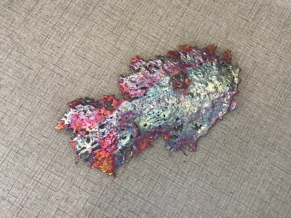 Flashy Rainbow Copper Splash Decor