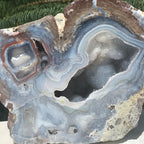 Glittering and Banded Dugway Geode #1 of Pair