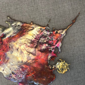 Prismatic Splash Copper Wall Art