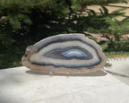 Gleaming Translucency Brazilian Agate Slice