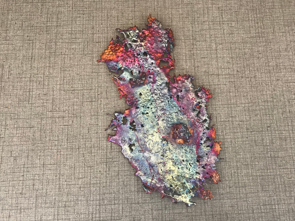 Flashy Rainbow Copper Splash Decor
