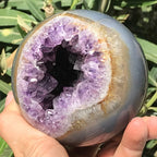 Gold Framed Amethyst Sphere