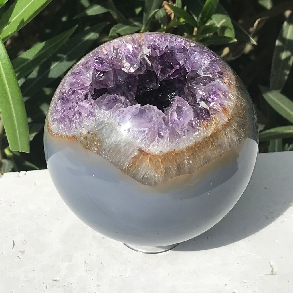 Gold Framed Amethyst Sphere