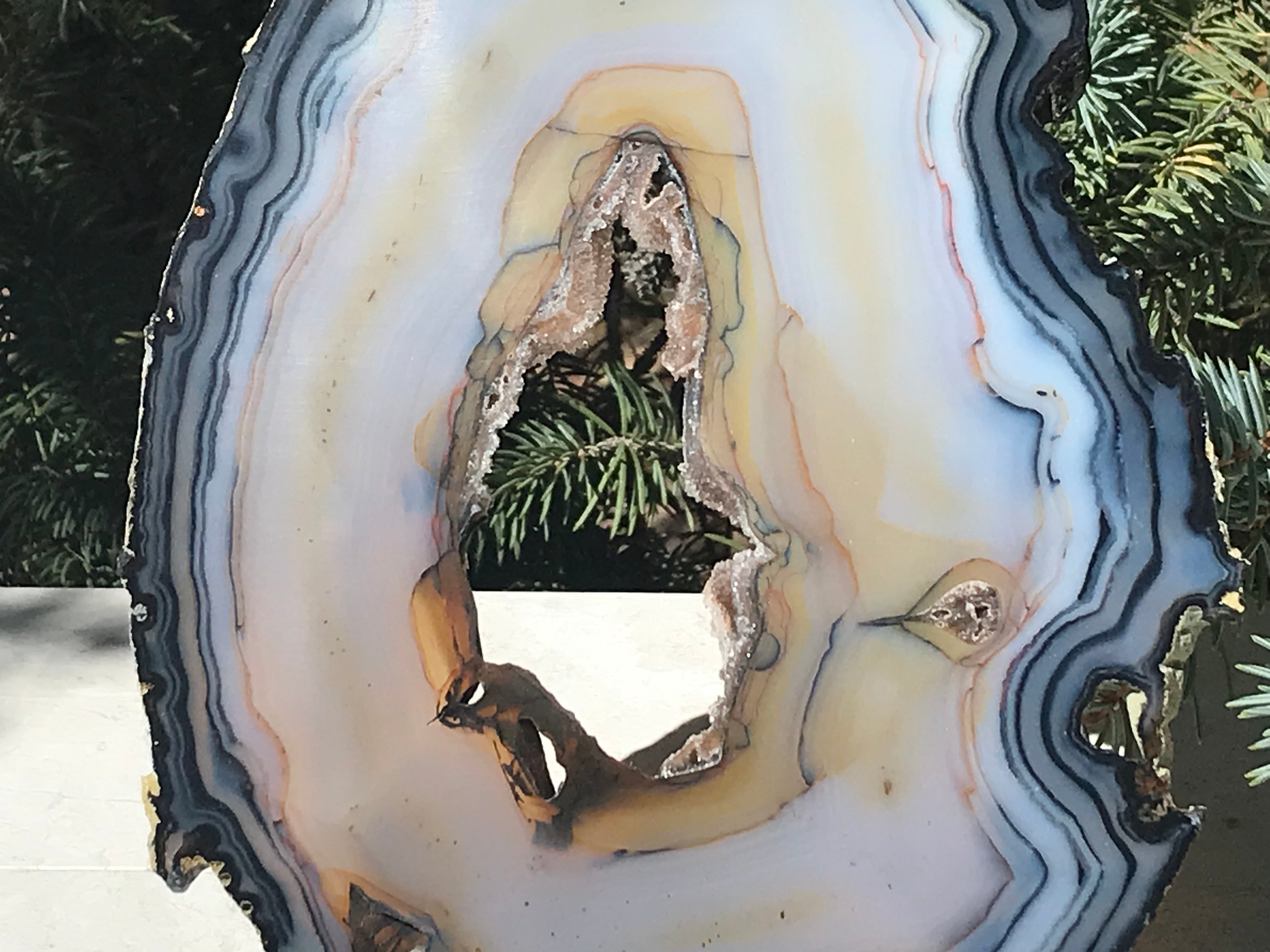 First of Twins Agate Slice